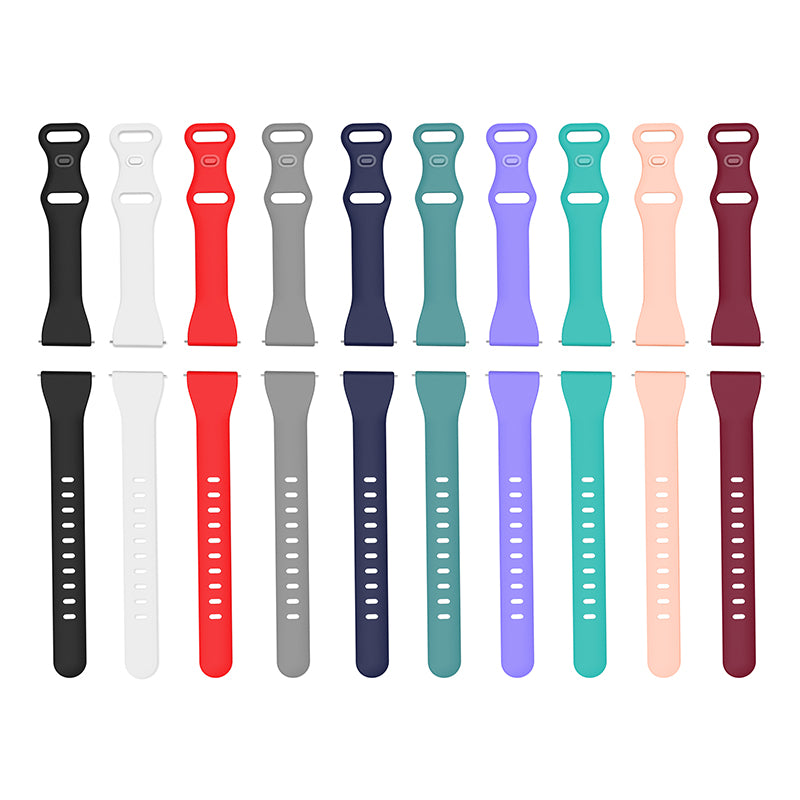 20mm Soft Silicone Smart Watch Band with 8-shaped Buckle Replacement Wrist Strap 20mm Soft Silicone Smart Watch Band with 8-shaped Buckle Replacement Wrist Strap